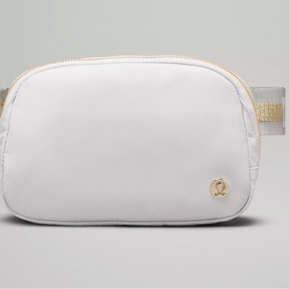 lululemon athletica White and Gold Crossbody Bag